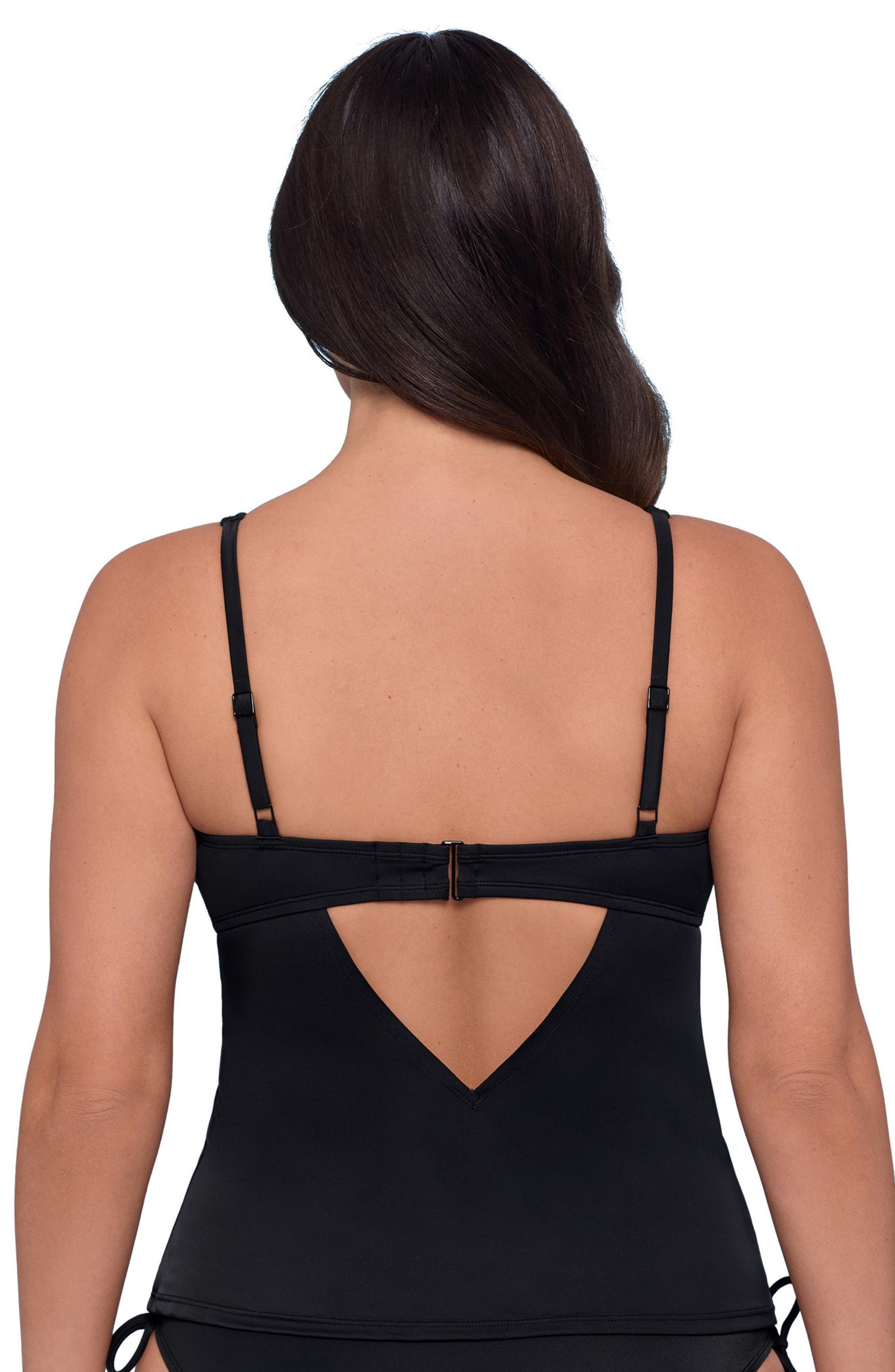 Women's Supportive and Sculpting U-Wire Tankini Swimsuit Top