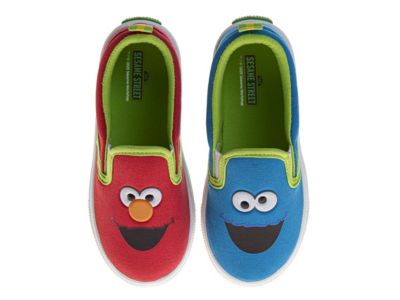 Kids Kids' Cookie & Elmo Fun Colorful Comfortable Slip-On Sneakers