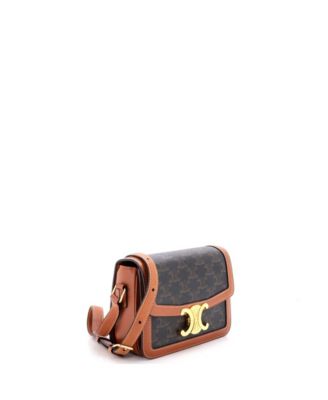 Teen Triomphe Shoulder Bag Triomphe Coated Canvas