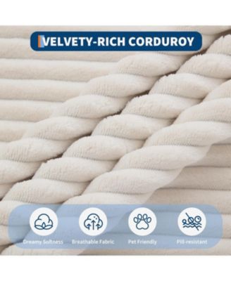 Oversized Double Chaise Lounge, Cloud Plush Sofa Bed with Deep Seat 4 Pillows