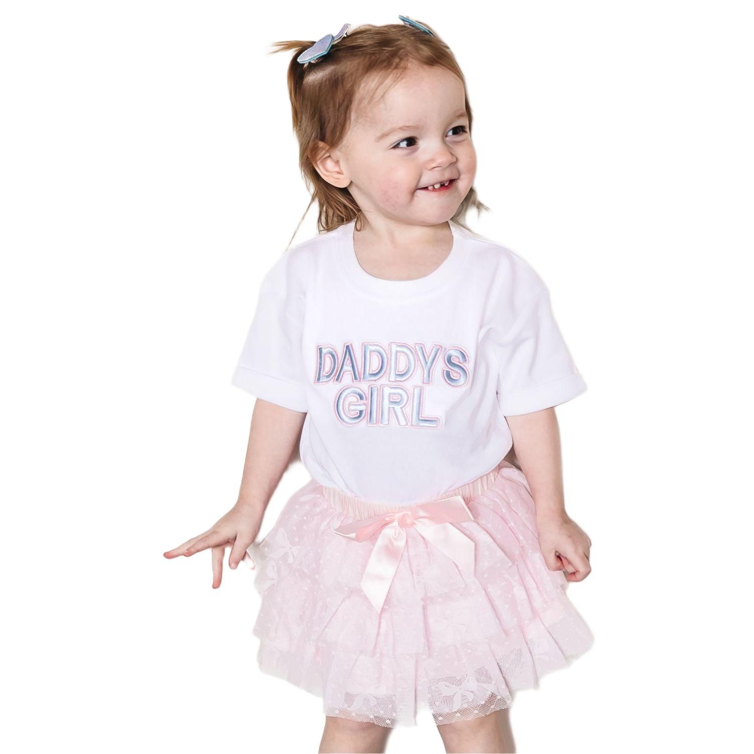 Baby Girls Daddy's Patch Short Sleeve Romper