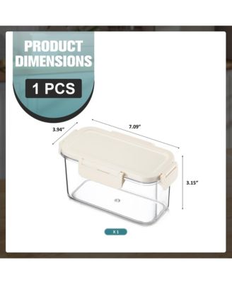 Airtight Food Storage Container – Clear Stackable Canister for Pantry, Rice, Pasta, Cereal and Snacks