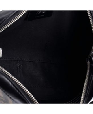 Small Camera Case Bag Zucca Coated Canvas and Leather