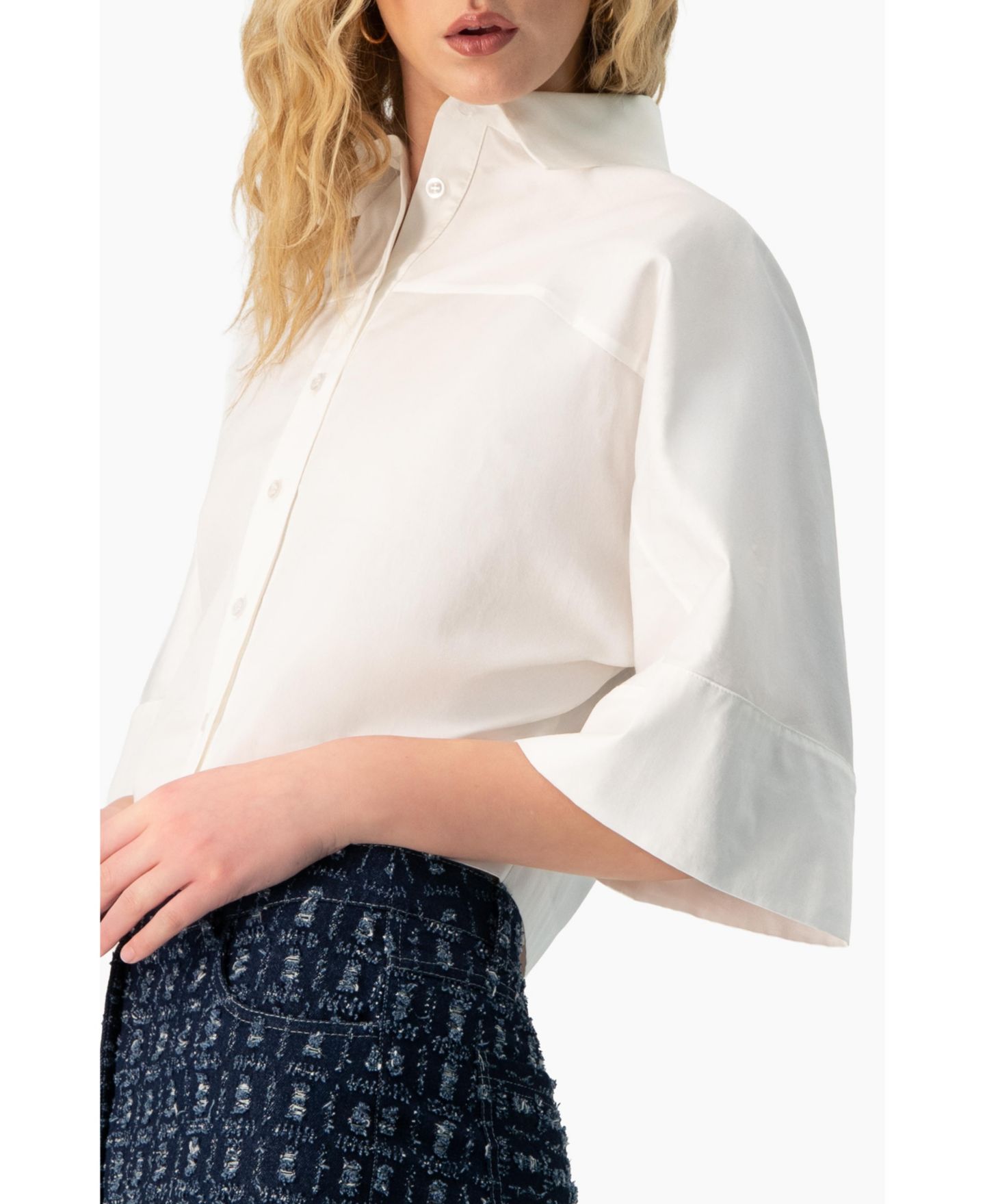 Женская рубашка Ivonne Dolman Sleeve Wide, цвет: Белый — фото 3