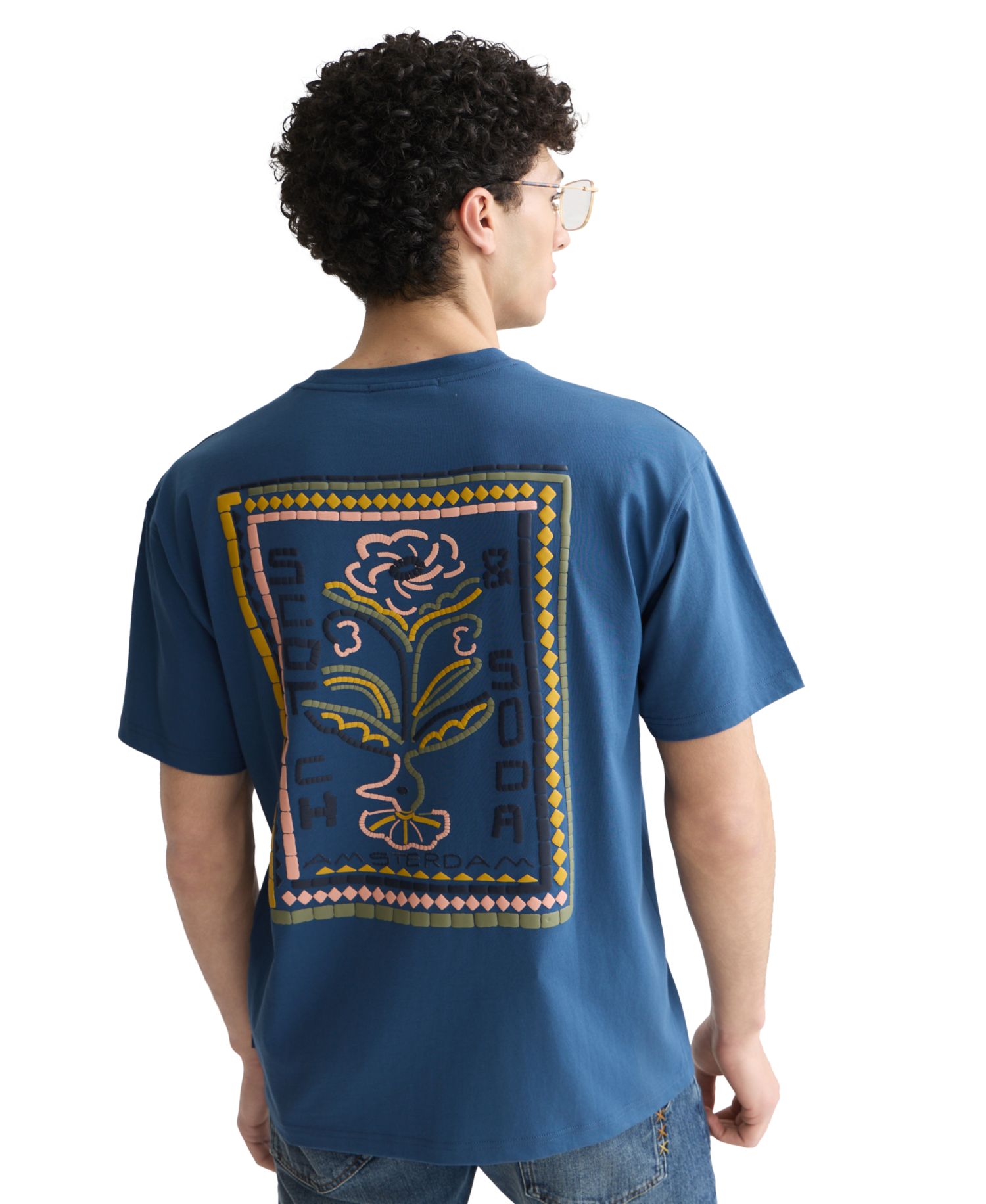 Men's Short-Sleeve Mosaic Graphic T-Shirt