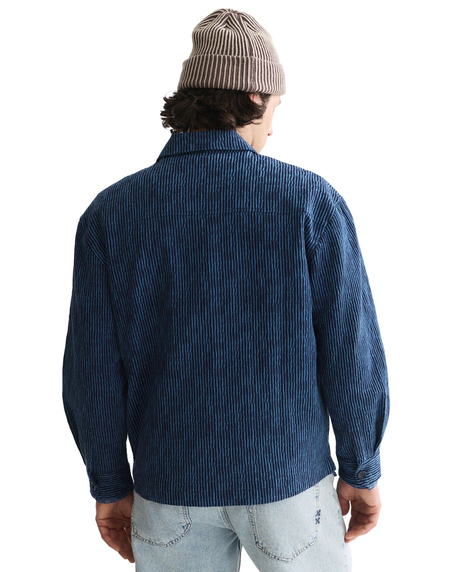 Men's Jacquard Stripe Overshirt