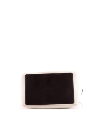 Medium Flip Flap Tote Canvas with Intrecciato Leather