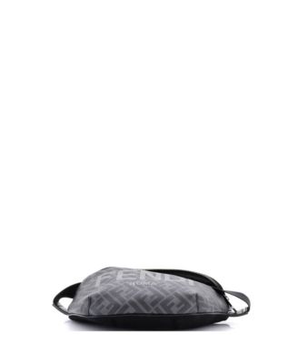 Medium FF 1974 Logo Waist Bag Zucca Coated Canvas