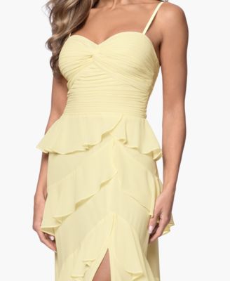 Petite Sleeveless Sweetheart Neck Long Gown