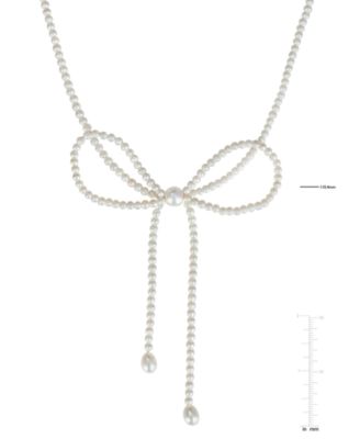 Cultured Freshwater Pearl Necklace in Sterling Silver