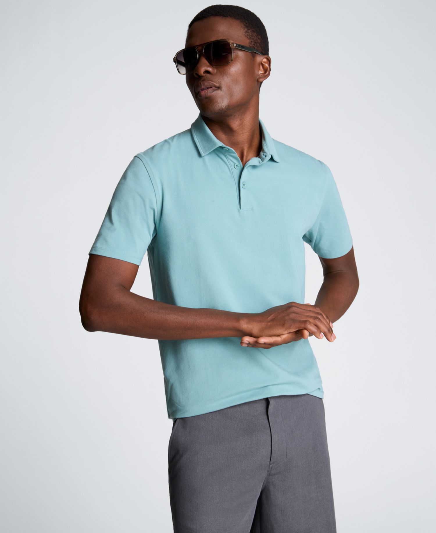 Men's Short-Sleeve Slim-Fit Polo Shirt