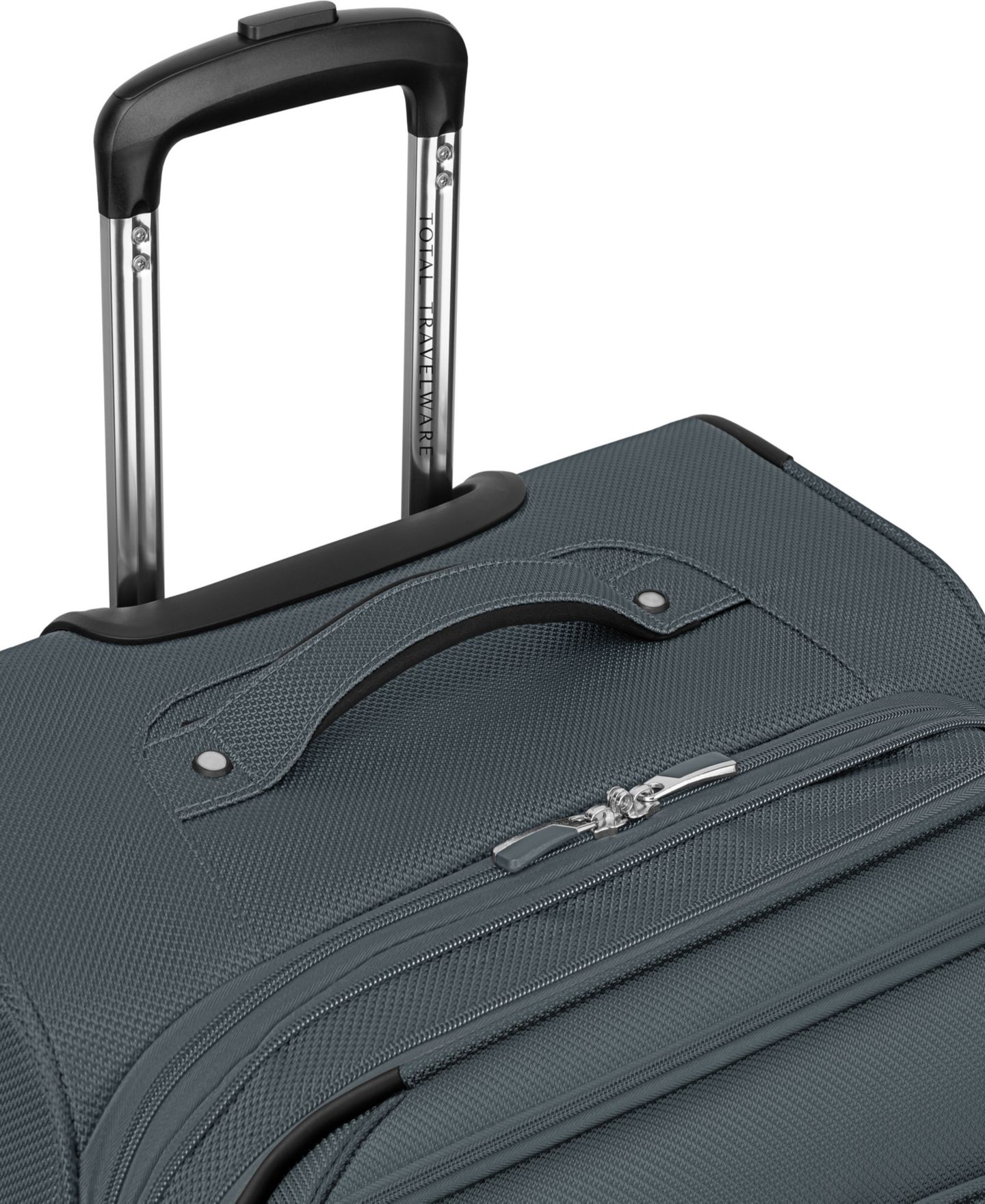 Чемодан Total Travelware Charleston Small Expandable Carry-On Spinner, цвет: Сланцевый зелёный — фото 6