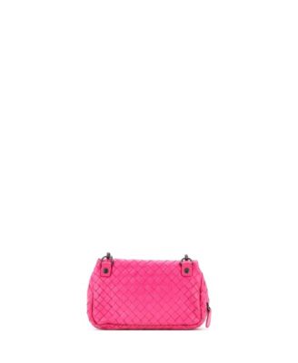 Small Expandable Chain Crossbody Bag Intrecciato Nappa