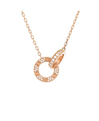 Love Interlocking Pave Necklace