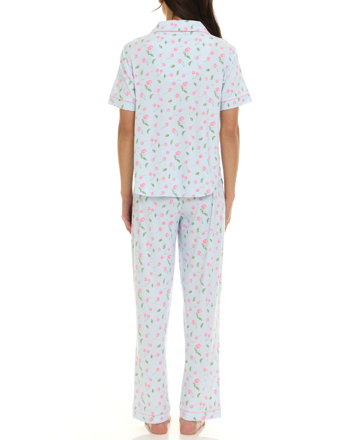 Women's Gabriella Short-Sleeve Top and Pajama Pants, 2-Piece Set