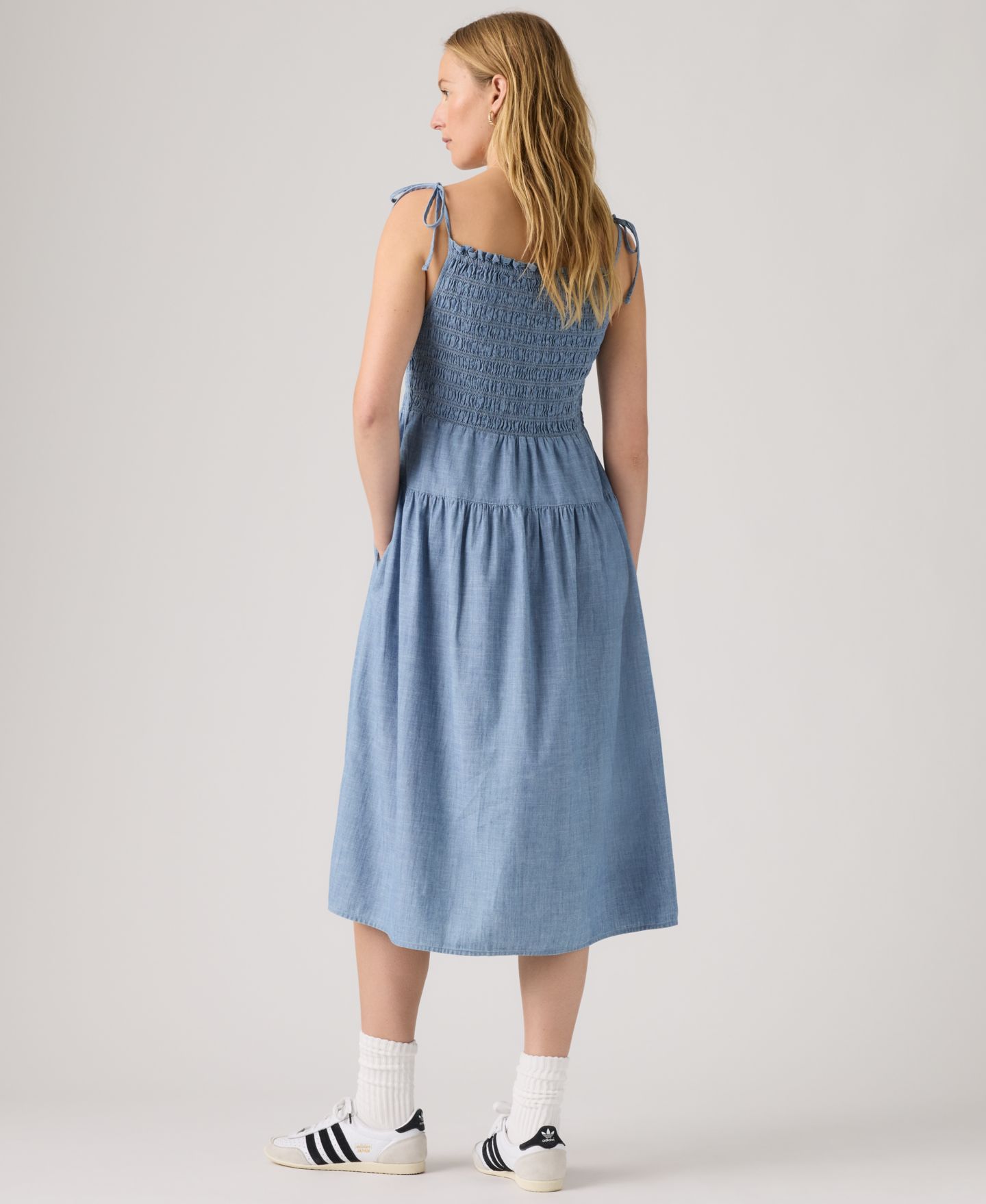 Женское платье Levi's Premium Monaco Square Neck Sundress, цвет: Breezy Blues — фото 3