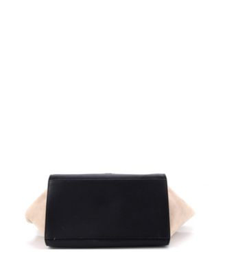 Small Trapeze Bag Leather with Patent