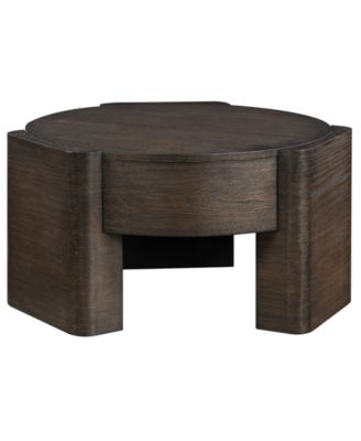 Ember 32.5" Wood Round Coffee Table