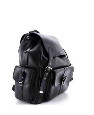 Large Utility Multi-Compartment Backpack Leather