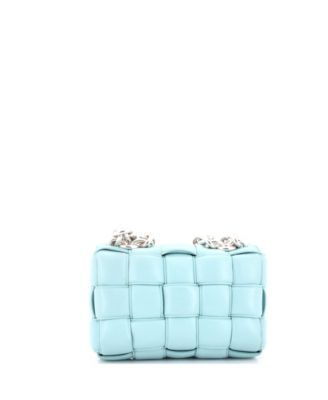 Cassette Chain Crossbody Bag Padded Maxi Intrecciato Leather