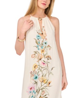 Women's High-Neck Flowy Maxi Dress
