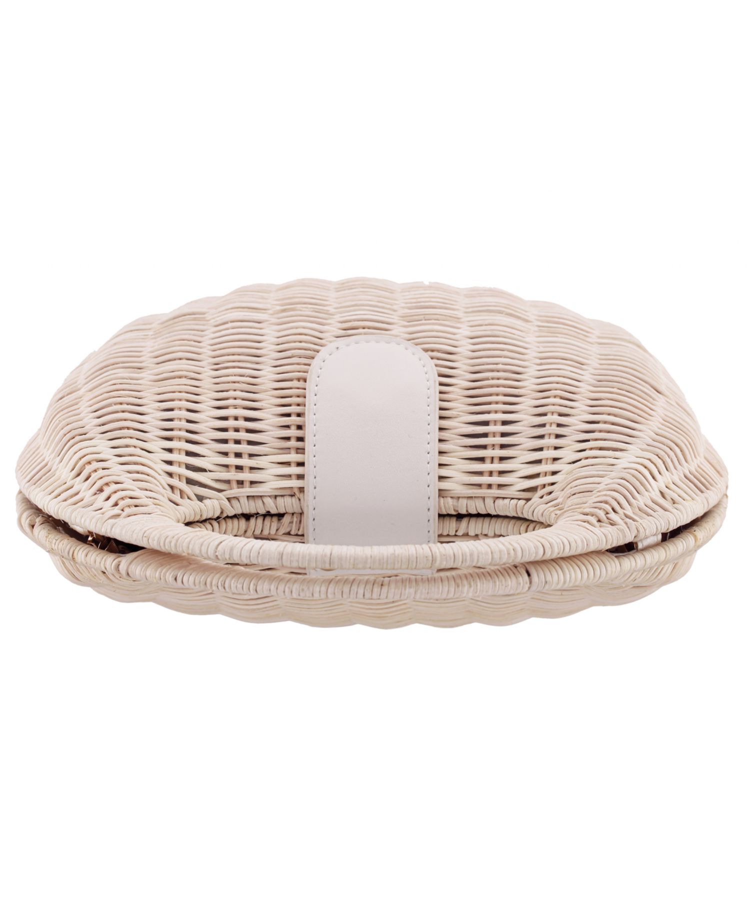 Kava Rounded Rattan Small Satchel Handbag