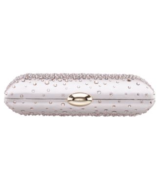 Crystal Scatter Pattern Minaudiere Small Clutch Handbag