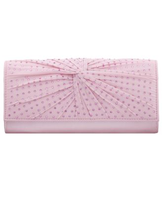 Unique Chiffon Twist Crystal Small Clutch Handbag