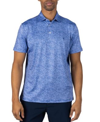 Men's Abstract Maze Printed Performance Polo
