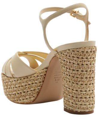 Women's Keefa Raffia Round Toe Sandals