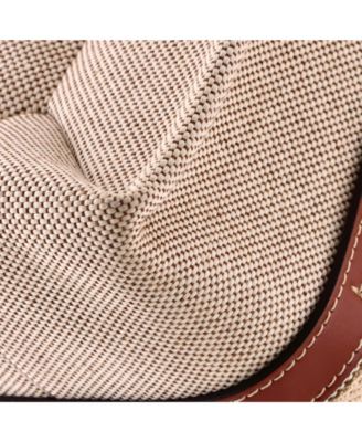 Medium Woody Tote Canvas with Leather