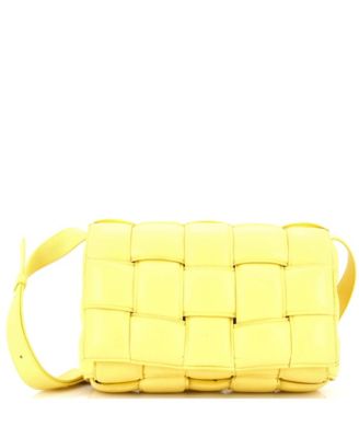 Cassette Crossbody Bag Padded Maxi Intrecciato Leather