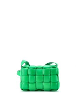 Small Cassette Crossbody Bag Padded Maxi Intrecciato Leather