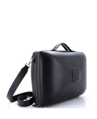Large FF Zip Around Travel Bag Leather
