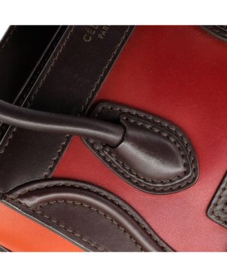 Nano Tricolor Luggage Bag Leather