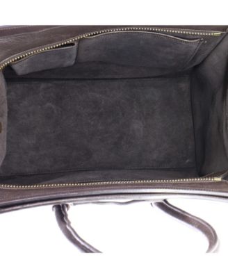 Micro Luggage Bag Smooth Leather