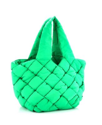 Cassette Paper Tote Intrecciato Nylon