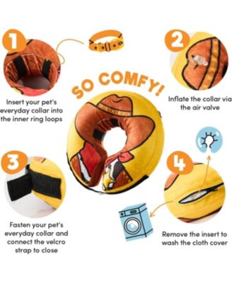 Inflatable Dog Cone Collar Alternative Soft Donut Recovery Collar for Pets