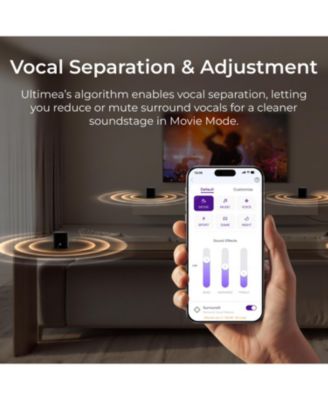 Aura S4T 7.1ch TV Soundbar with 4 Surround Speakers, Surround Sound System with Subwoofer, App Control, Bluetooth 6.0, HDMI/OPT/AUX