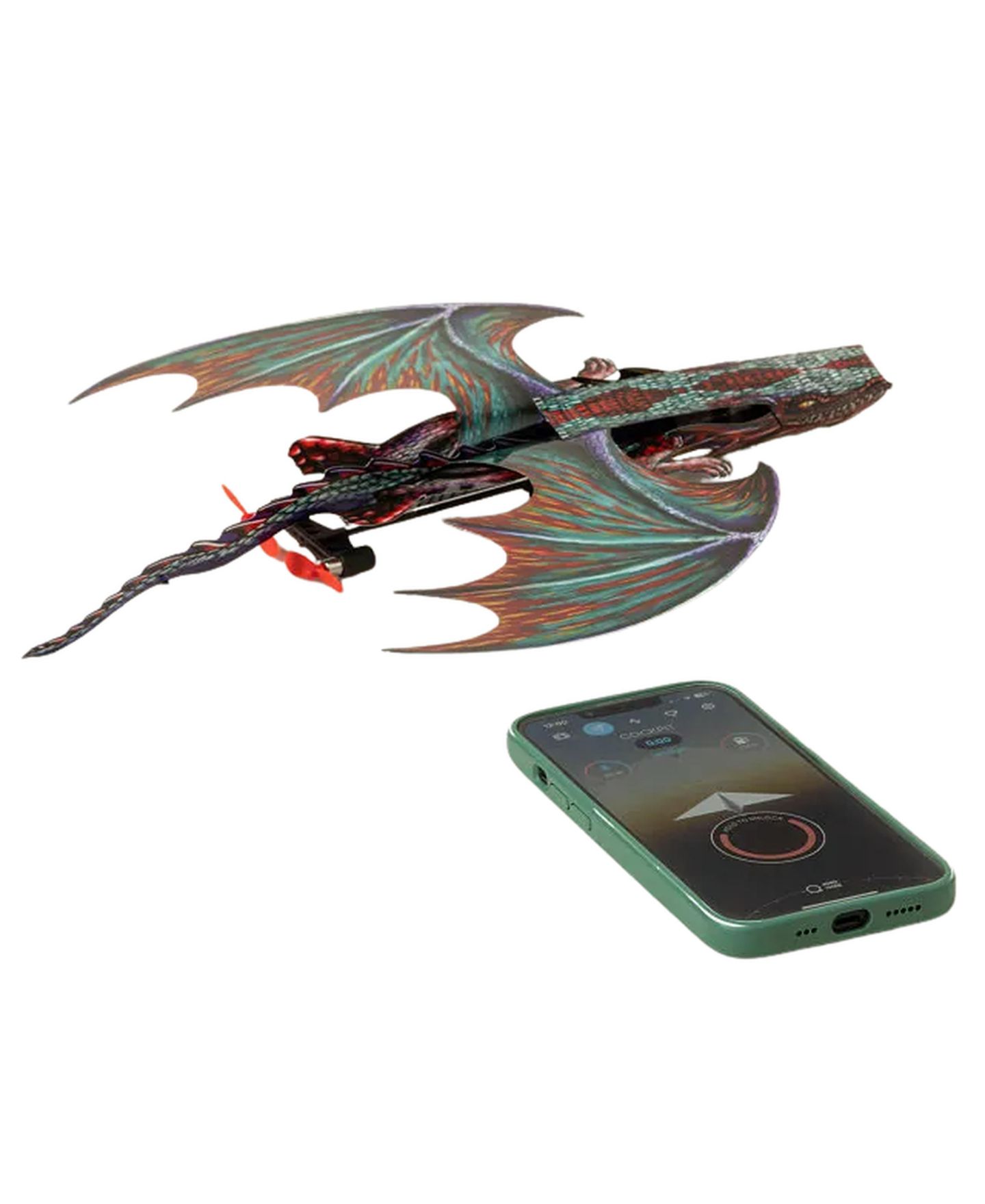 Детская игрушка Uncommon Goods Smartphone-Controlled Dragon Airplane, цвет: Разноцветный — фото 2