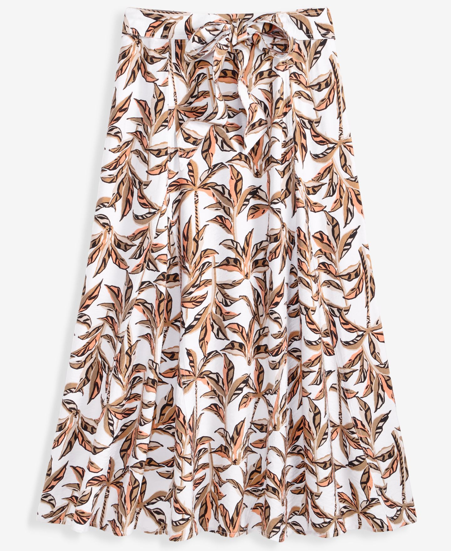 Женская юбка I.N.C. International Concepts Printed Tie-Waist Midi, цвет: Пальмовый — фото 5