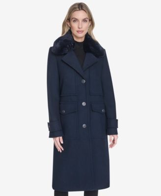 Olpae Sb Wool Twill Women's Coat With Back Vent