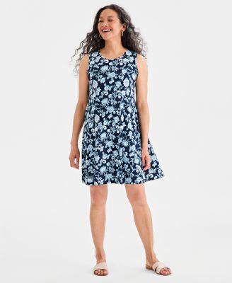 Women's Printed Sleeveless Knit Dress