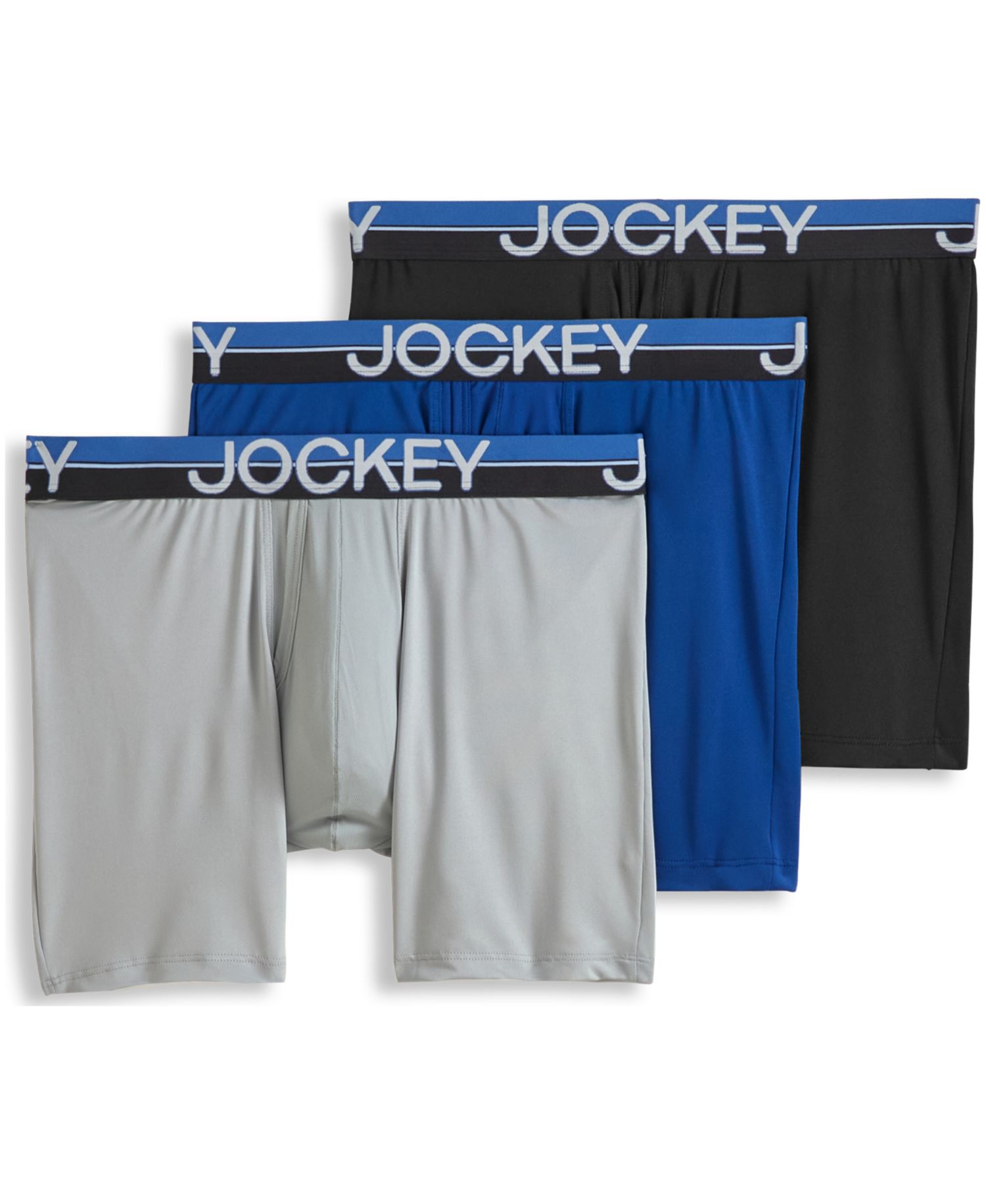Men's Infinite Cool Moisture-Wicking Boxer Briefs, 3-Pack