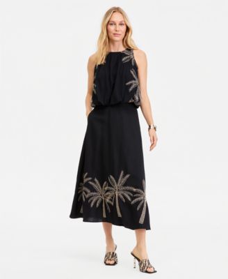 Women's Embroidered Top & Skirt