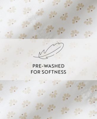 Long Staple 300-Thread Count Cotton Pattern 4-Pc. Sheet Set, Full