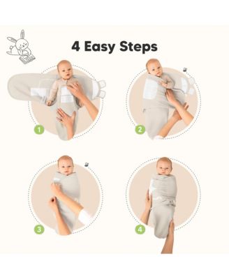 3pk Soothe Wren Swaddle Sleep Sacks, Organic Newborn Swaddles Wrap 0-3 Months, Soft Baby Wearable Blanket