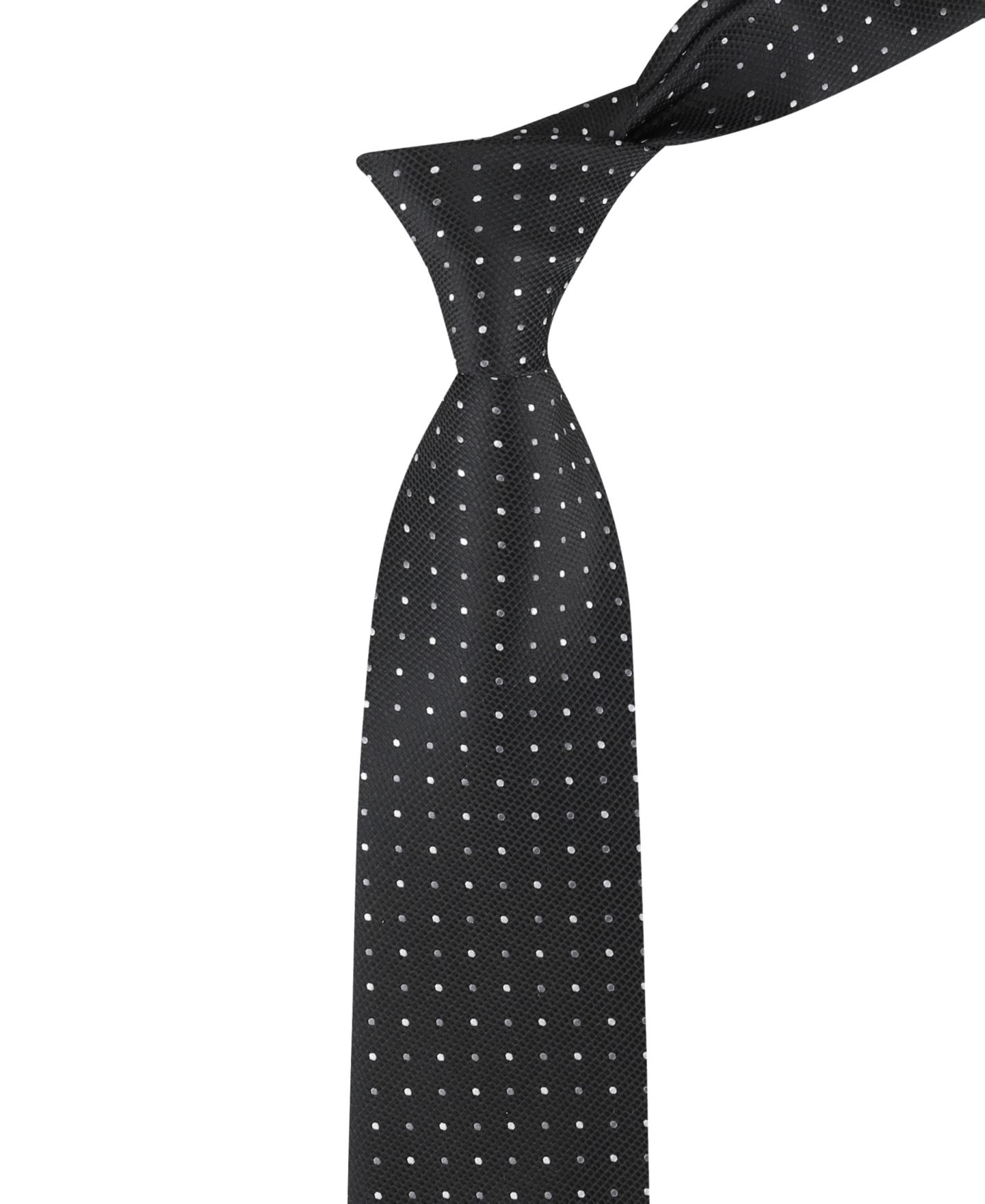 Мужской галстук Tommy Hilfiger Newport Dot Pattern Tie, цвет: Чёрный — фото 4