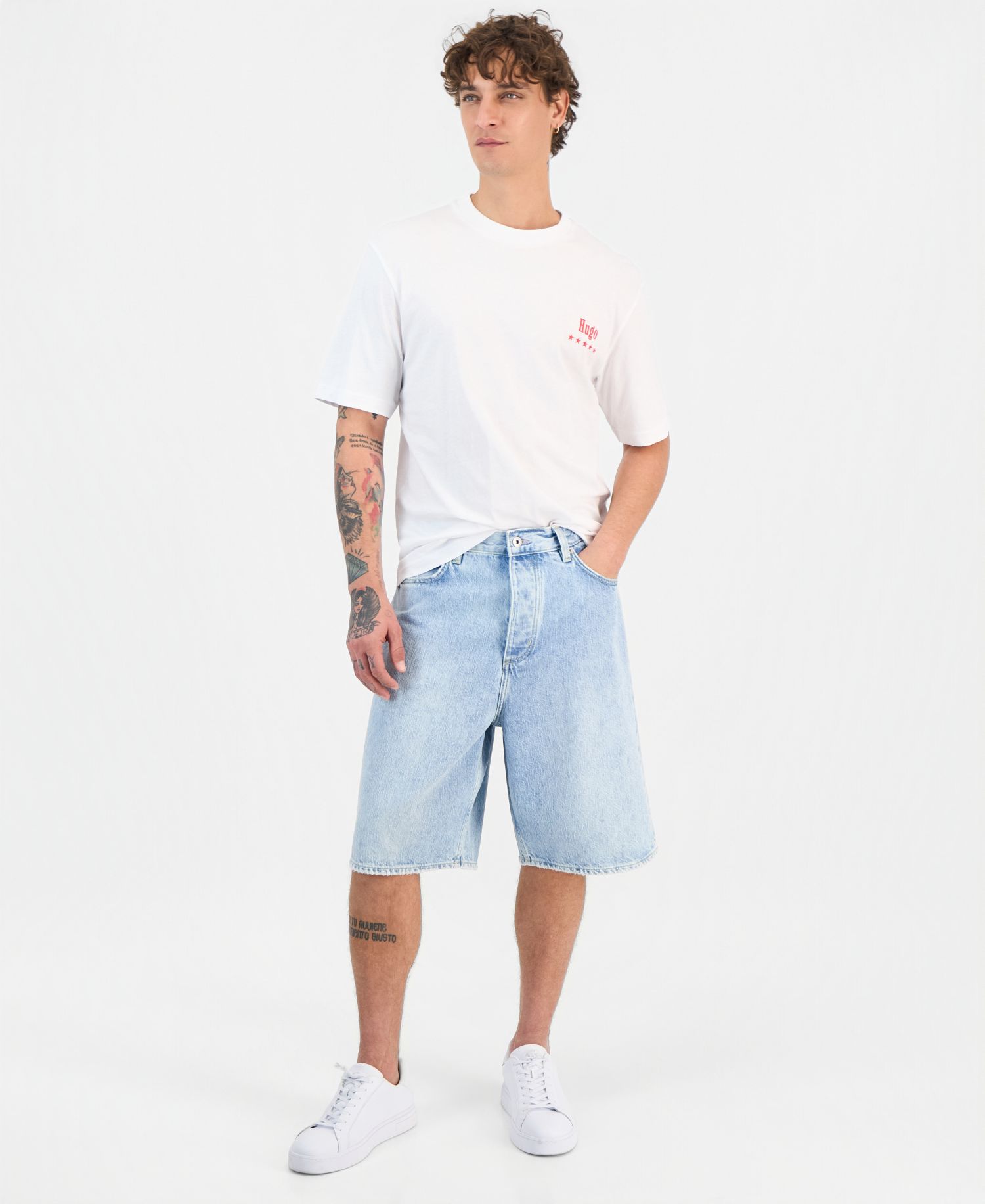 Men's Nucavo Cotton Logo-Graphic T-Shirt