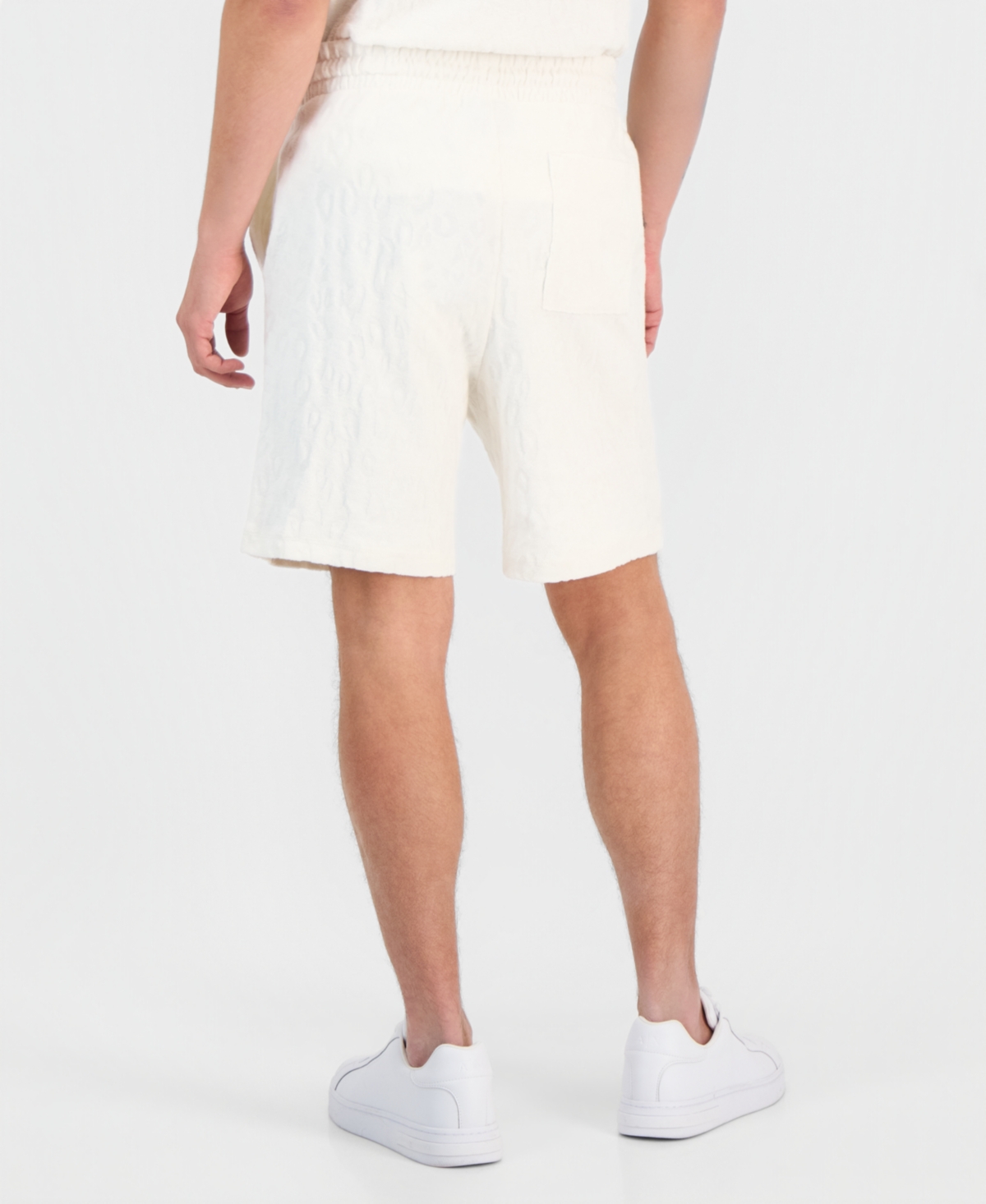 Hugo Boss Men's Nagushort Cotton Jacquard Logo Shorts